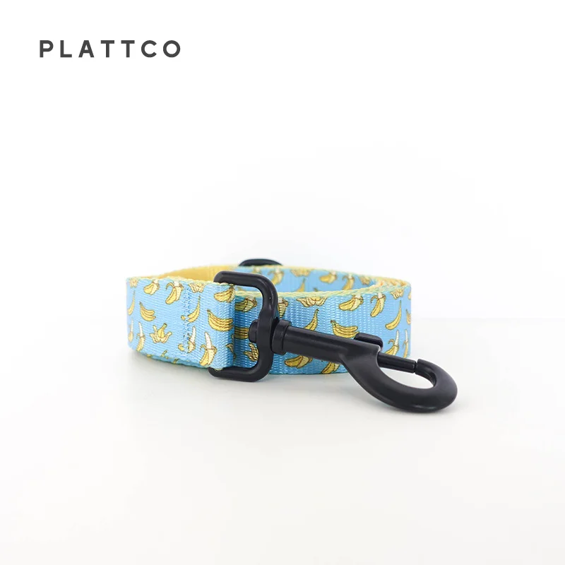 PLATTCO único pajarita collar de perro conjunto de correa BANCING BANANA conveniente para caminar el accesorio del perro para pequeños, medianos y grandes PDC327 - imagen 4
