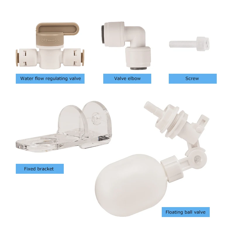 Kit de cambio de agua para acuario automático, válvula de bola flotante para tanque de peces sin energía, controlador de nivel de agua de llenado de agua automático de 1/4 pulgadas - imagen 3