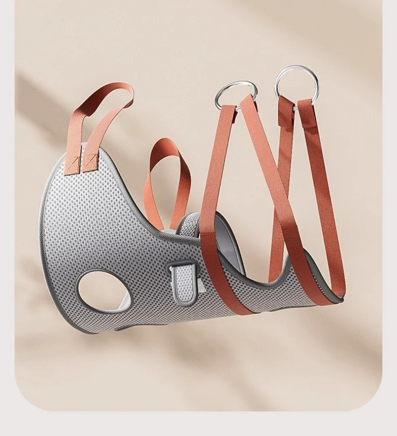 Hamaca de aseo colgante para mascotas, antiarañazos y mordida, artículos esenciales para el cuidado de mascotas, bolsa restrictora para mascotas, arnés colgante para recortar uñas - imagen 4