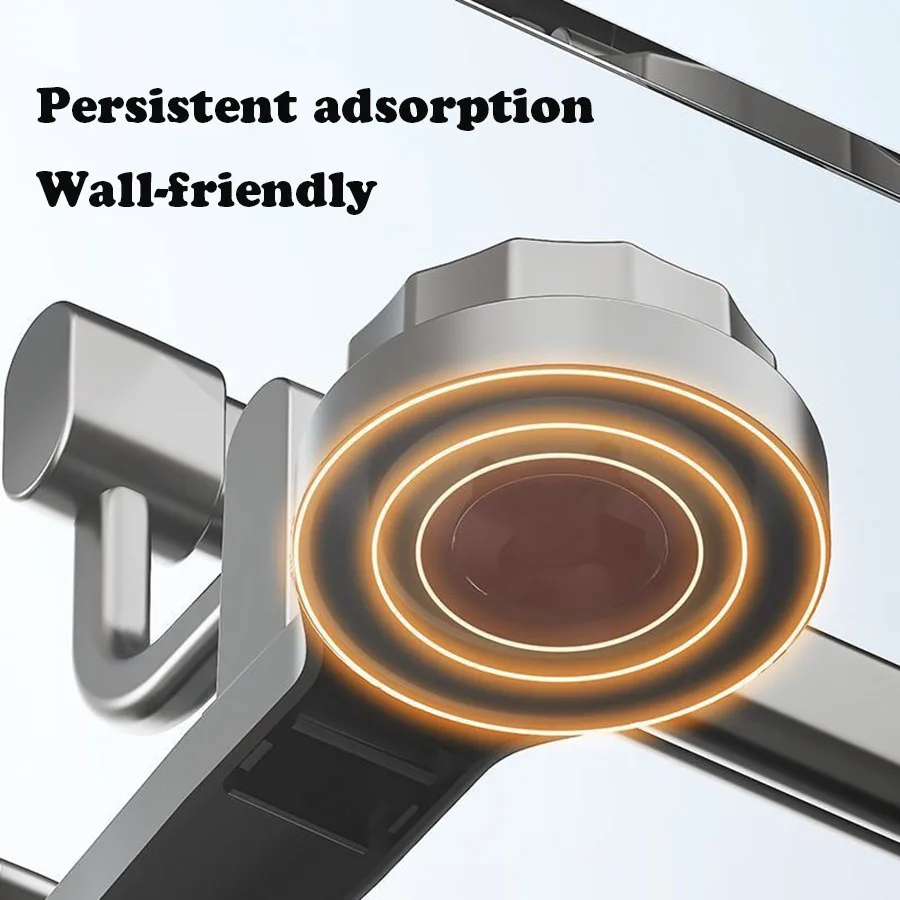 Toallero desmontable, estante que ahorra espacio, diseño compacto, eliminación sin daños, fácil instalación, Material resistente a la humedad - imagen 5