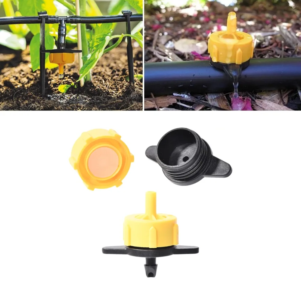 Goteador compensador de presión de 20 piezas, emisor de riego de jardín antiobstrucción con filtro para sistema de riego de vegetales y césped - imagen 2