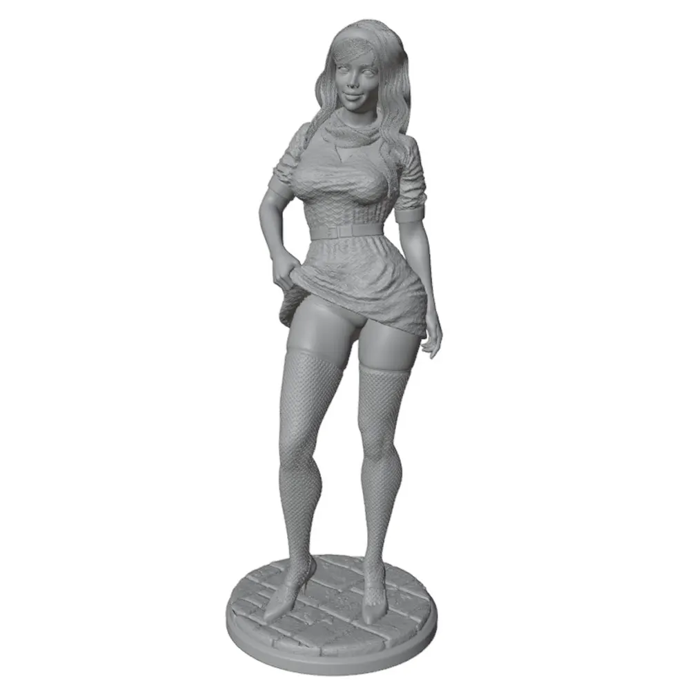 Figura de resina miniatura 75 mm sin pintar para rol y colección