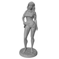 Figura de resina miniatura 75 mm sin pintar para rol y colección