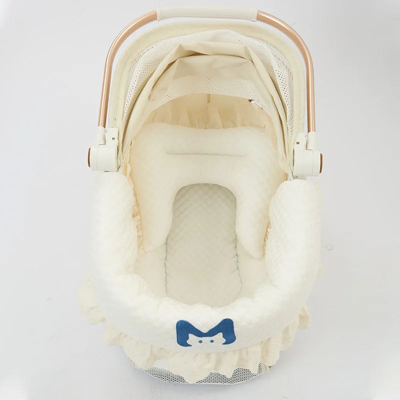 Almohadillas para carrito de mascotas, toalla antisuciedad, almohadilla para circunferencia, almohada, juego de tres piezas, almohadilla de borde Universal extraíble y lavable para perros y gatos - imagen 2