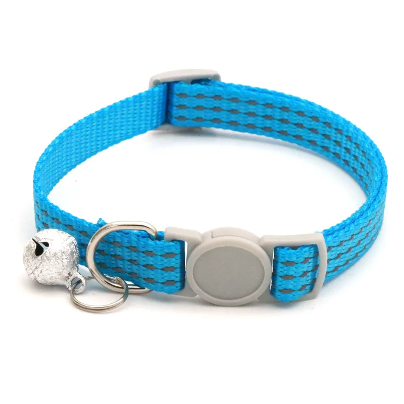 Collar reflectante de tres cables para mascotas, hebilla de seguridad, accesorios coloridos para gatos y perros - imagen 4