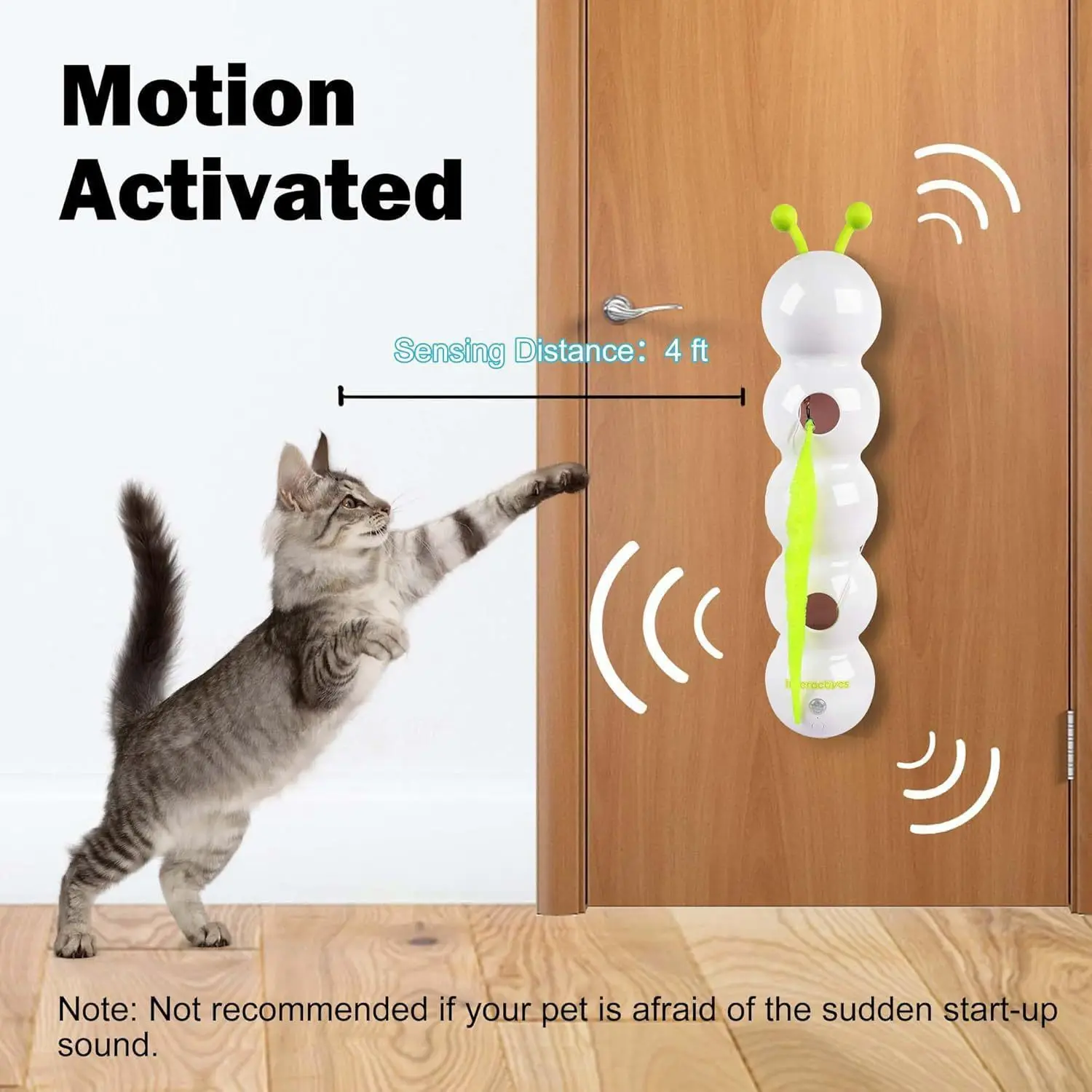 Juguete interactivo para gatos - Oruga móvil que persigue y divierte - imagen 3