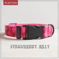 Collar PLATTCO JELLY fresa para perro y cachorro – Nailon estampado regulable