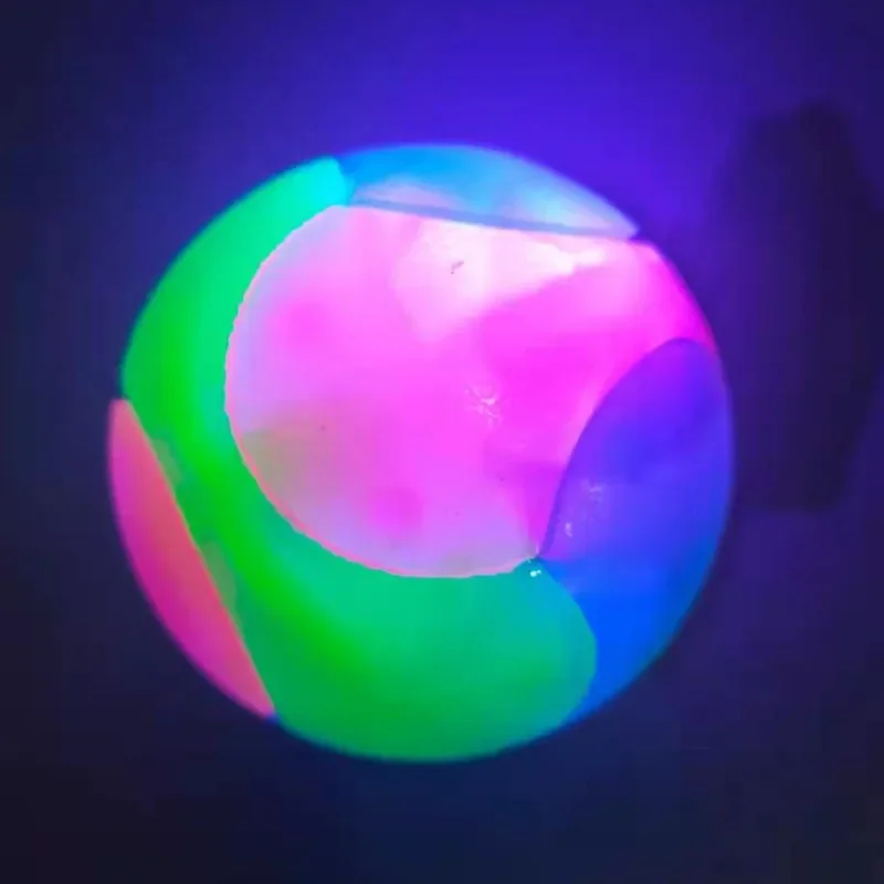 Pelota de juguete con luz LED para perro, bola elástica intermitente, bola Molar de Color para mascotas, juguetes interactivos para cachorros, gatos y perros - imagen 5