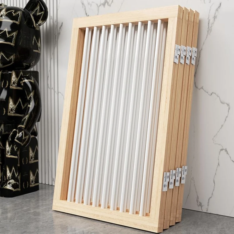 Valla plegable de madera maciza para perros y gatos, valla para puerta, barras para mascotas, carcasa para perros, accesorios para cachorros, barrera para perros y bebés - imagen 3