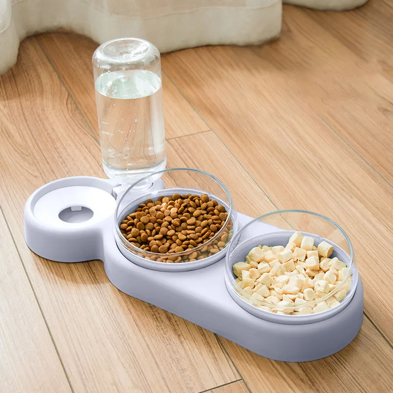 Dispensador automático 2 en 1 para gatos y perros – Comida y agua