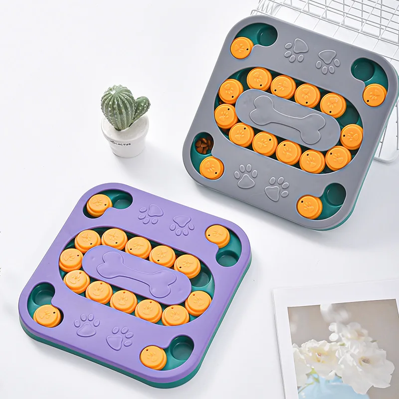 Juguetes rompecabezas para perros, alimentador lento, interactivo, aumento de cachorros, dispensador de comida IQ, tazón antideslizante para comer lentamente, juego de entrenamiento para perros y gatos - imagen 2