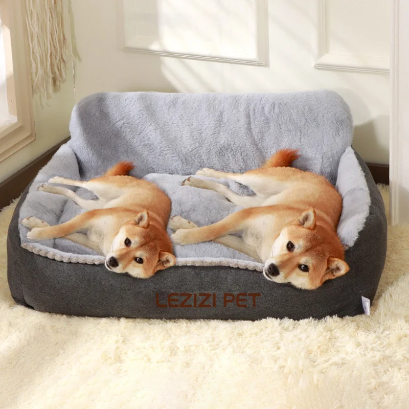 Sofá cama cálido para mascotas, colchoneta para dormir lavable y extraíble para perros, cómodo sofá para mascotas para perros pequeños y gatos, cama para dormir gruesa para cachorros - imagen 4