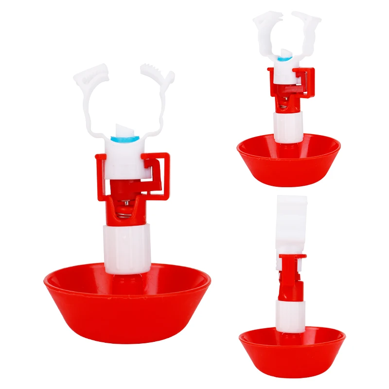 Bebedero automático de agua para pollos y aves, cuenco colgante para beber, bebedero para codornices, accesorios para granja, 5/10 juegos - imagen 3