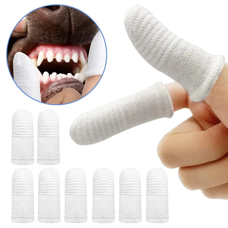 Cepillo dental de dedo para gatos y perros – Higiene bucal - imagen 2