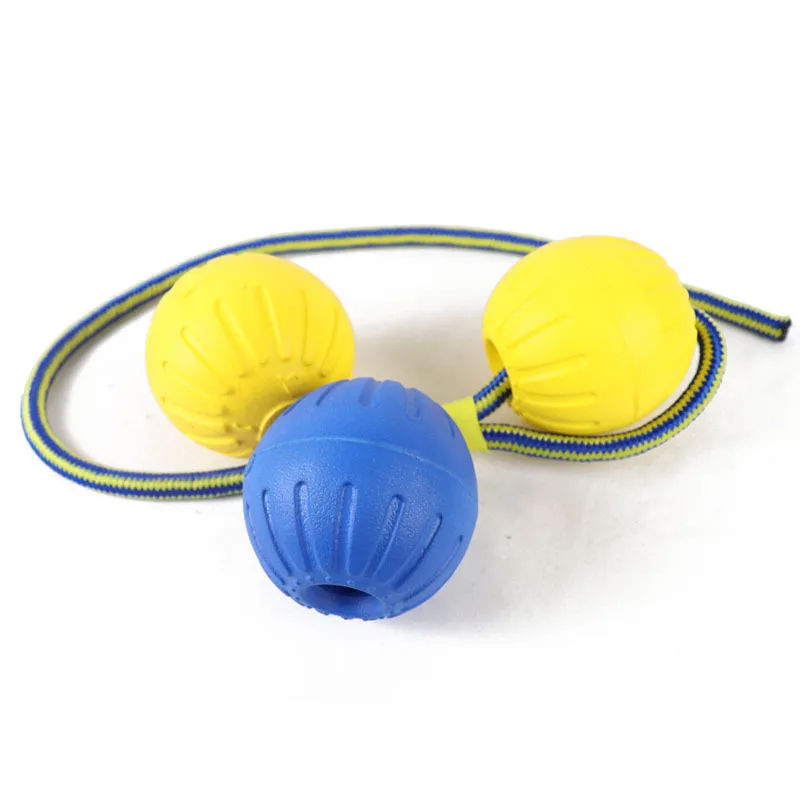 Pelota flotante elástica de EVA con cuerda para mascotas, juguete de entrenamiento interactivo para morder, para perros pequeños al aire libre, para masticar cachorros - imagen 5