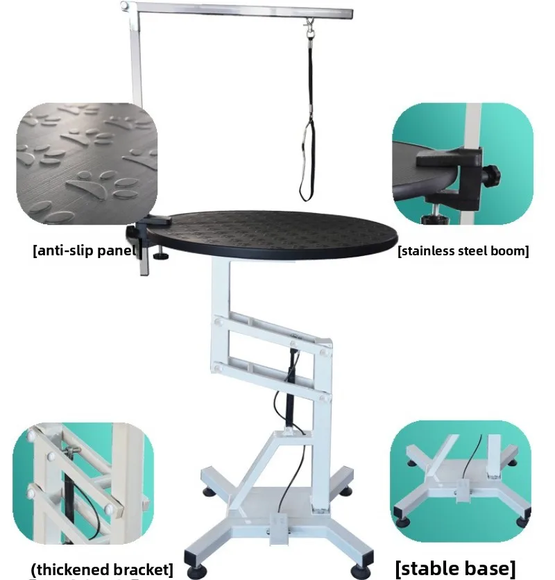 Mesa de aseo para mascotas, estante de pórtico de elevación hidráulica, baño para perros y gatos, tienda plegable para mascotas, mesa de aseo especial para Hospital - imagen 5