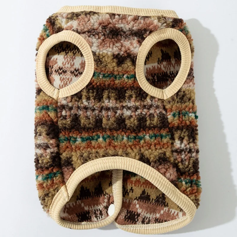 Chaqueta con estampado de animales para perro, abrigo de otoño, ropa de felpa para perro, abrigo suave y cálido para cachorro, chaleco para gato a la moda, chaqueta, disfraz para mascota Chihuahua