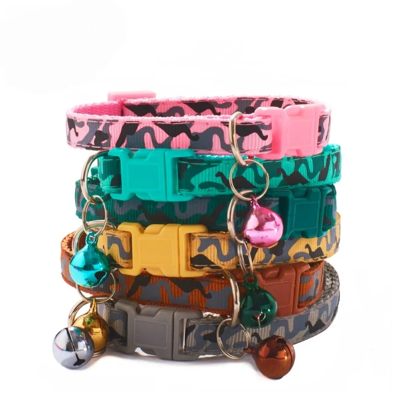 Personalizar etiqueta de identificación con nombre de mascota, Collar de gato personalizado grabado con campana bonita, productos para mascotas, accesorio antipérdida - imagen 2