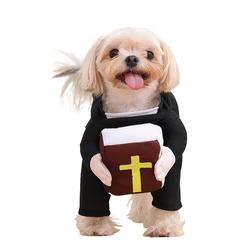 Disfraz para Halloween perros: tema gato con cruz de Jesús
