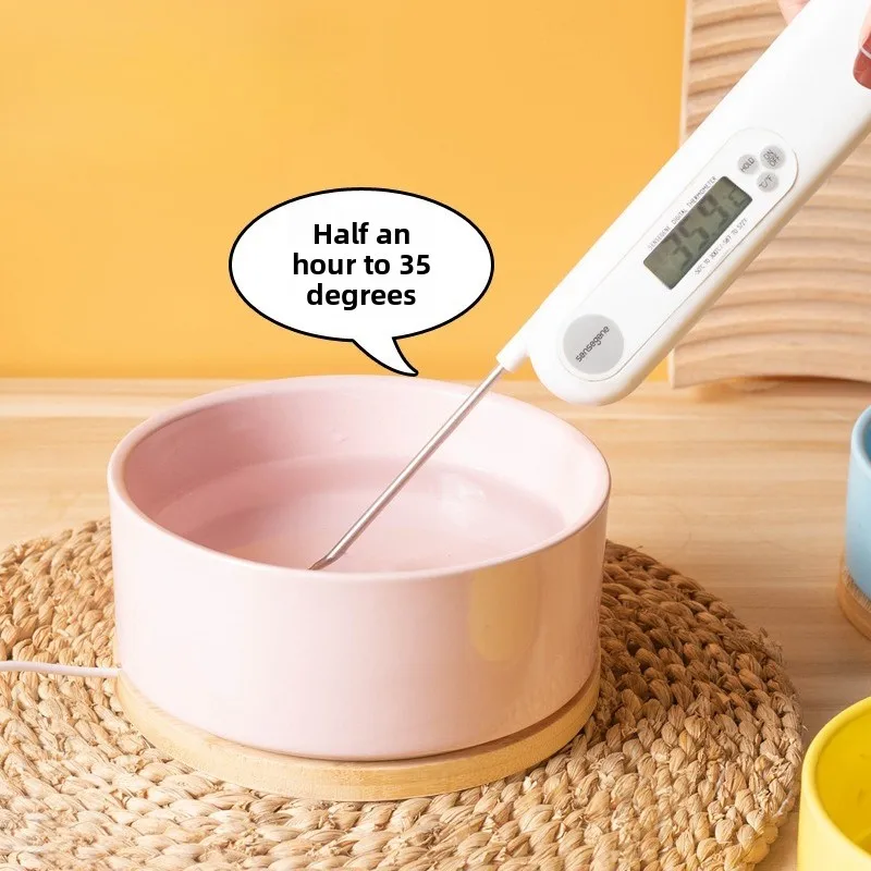 Cuenco de agua termostático para gatos, dispensador de agua de cerámica con calefacción para gatos, bebedero para perros y gatitos, suministros para cuencos para mascotas, perros y gatos - imagen 3