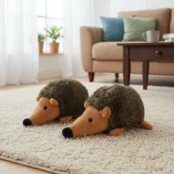 Lindo juguete para perros en forma de erizo, juguete para masticar de felpa duradero, limpieza interactiva de dientes, suministros para mascotas para perros pequeños y medianos