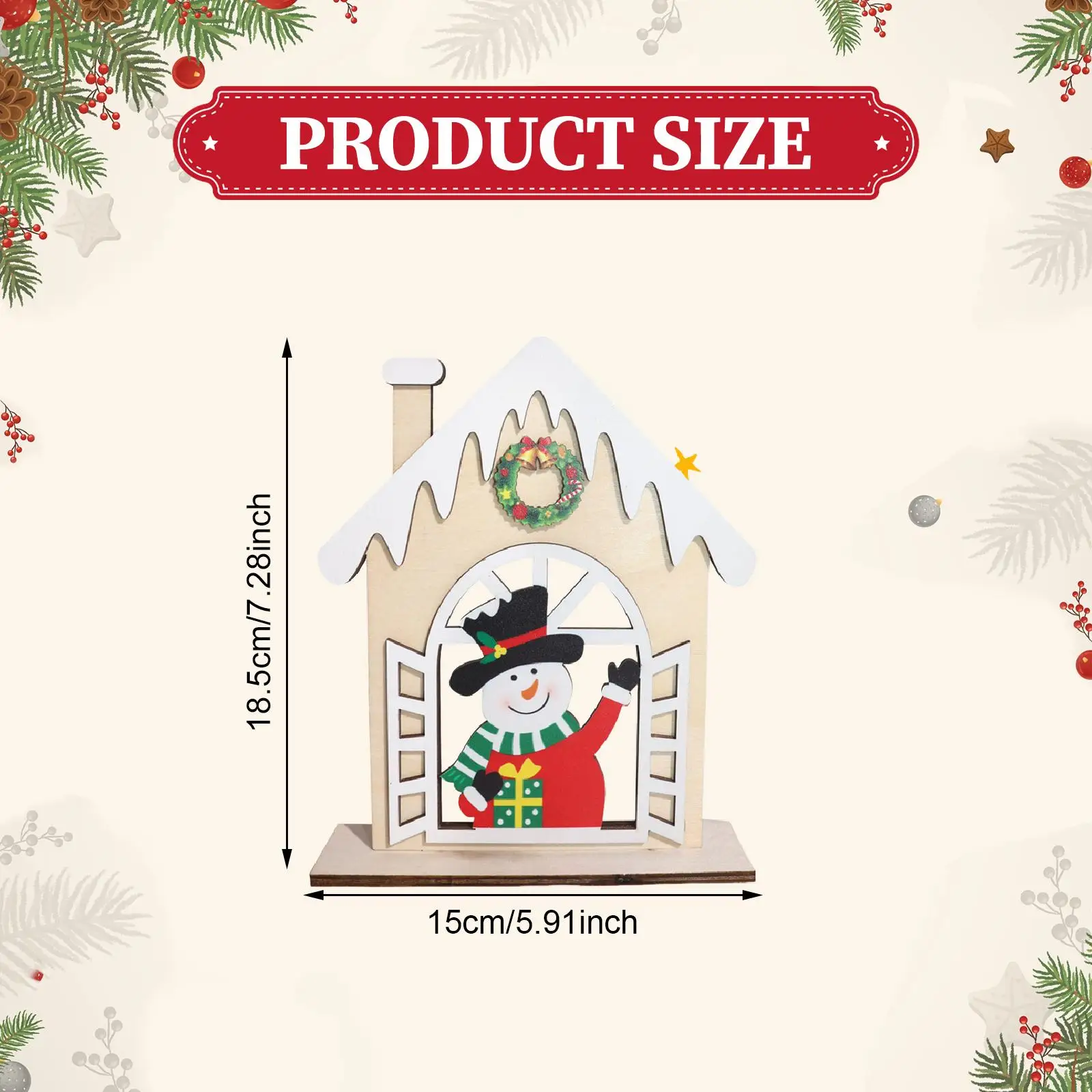 Christmas Table Decoration Wooden Ornament Collectible Holiday Tabletop Sign Plaque for Shelves Window Farmhouse Dining Room Christmas Table Decoration Wooden Ornament Collectible Holiday Tabletop Sign Plaque for Shelves Window Farmhouse Dining Room