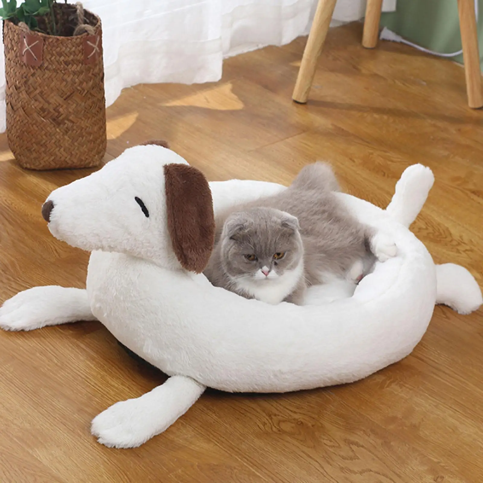 Cama para mascotas, almohadilla para dormir ligera, cojín suave y transpirable para gatos, perros pequeños - imagen 3