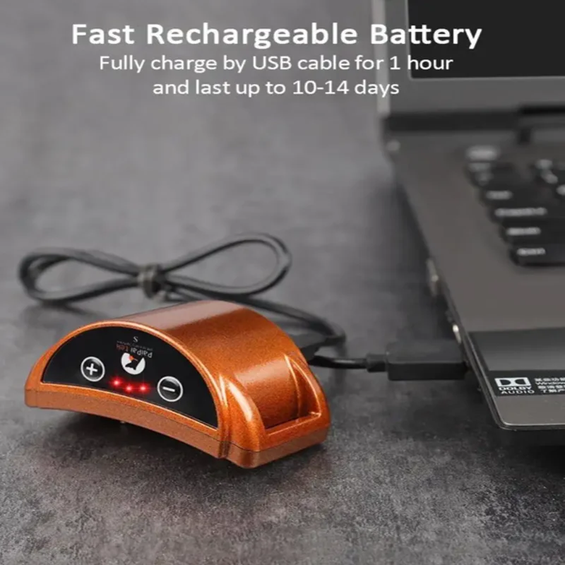 Dog Anti Bark Collar Hot Seller Rechargeable Pet Dog Barking Collar Yelping Stop Harmless Silent Vibration Dog Collar - imagen 3