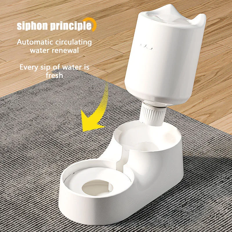 Alimentador automático de 2,5 L para mascotas, dispensador de agua desmontable de gran capacidad para perros y gatos, fuente de alimentación para mascotas - imagen 5