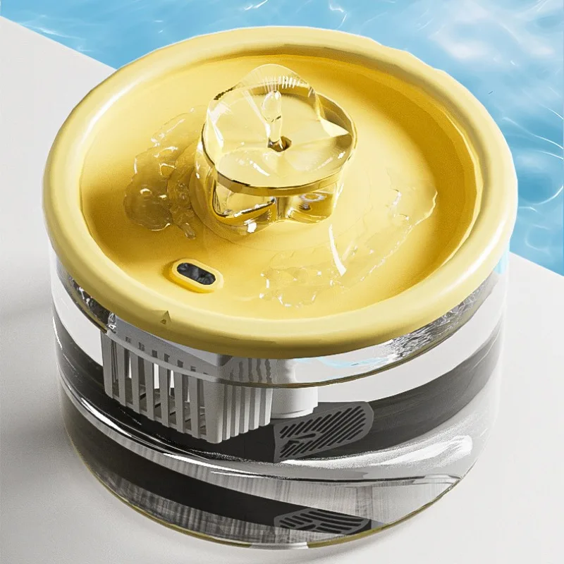 Dispensador automático de agua circulante para mascotas, cuencos de plástico para gatos, comederos automáticos redondeados para interiores y hogares - imagen 3