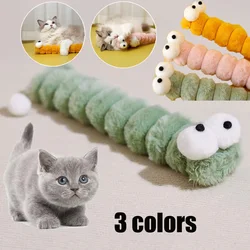 Juguete peluche con hierba gatera para gatos – Oruga masticable y cojín