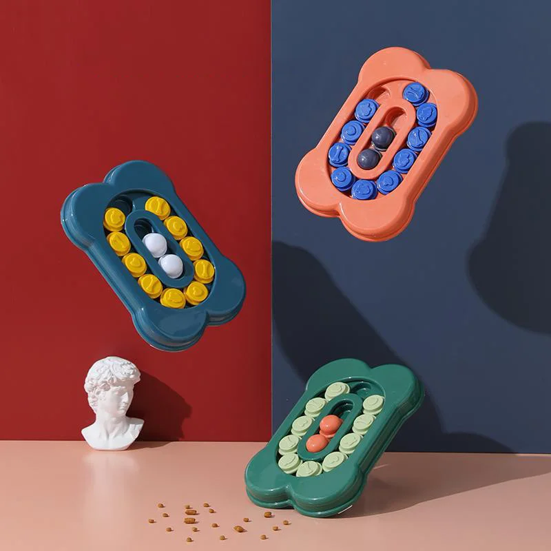 Rompecabezas de comida para perro, juguetes educativos de alimentación lenta para perro, IQ, interactivo, antideslizante, educativo, juego de entrenamiento para gatos - imagen 2