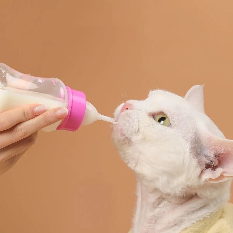 Chupete reemplazable para cachorros, juego de comedero para perros y gatos, Gel de sílice PP, biberón para mascotas para perros pequeños, animales, gatitos, suministros para mascotas - imagen 4