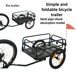 CTS41 Remolque de bicicleta para mascotas, artículos simples, viajes al aire libre, implementación diaria, remolque de bicicleta