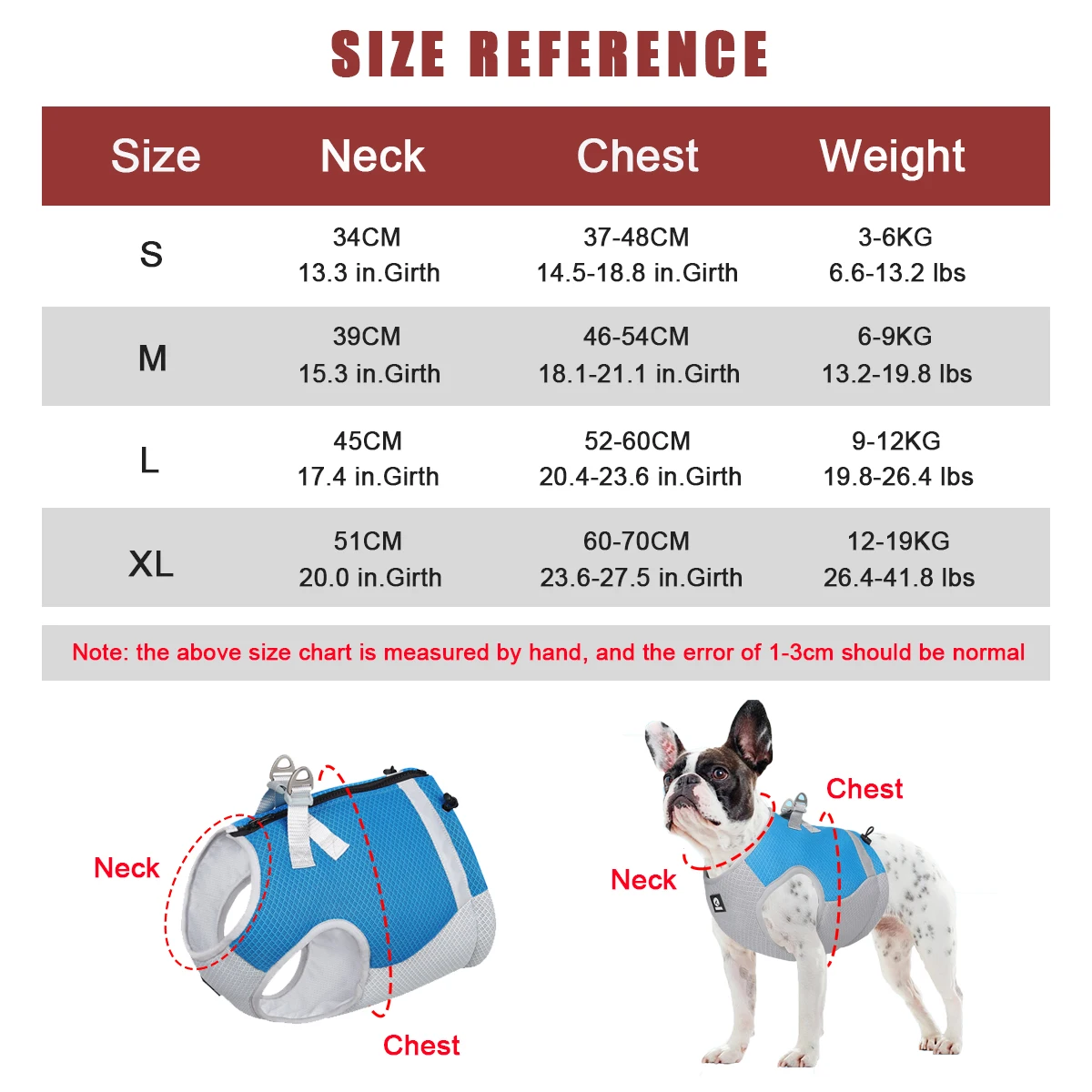 Chaleco de refrigeración para perros, arnés transpirable, enfriador para mascotas, chaqueta reflectante ajustable para perros pequeños y medianos - imagen 2