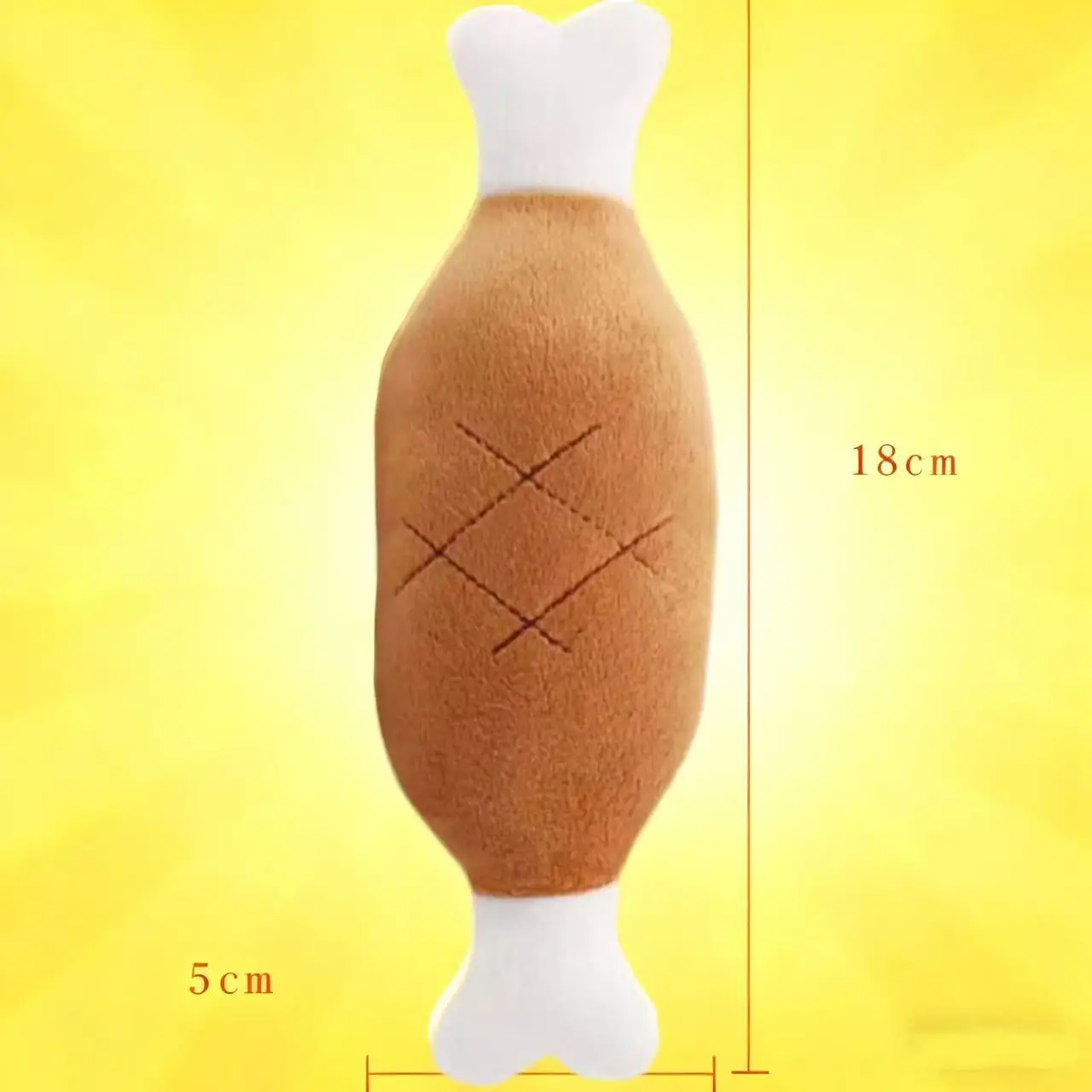 Juguete chirriante de peluche para perros y gatos, bonito juguete de zanahoria, juguete para piernas de pollo, juguete de peluche para dentición, resistente a masticar, alivio del aburrimiento, juguete para autoajusta - imagen 5