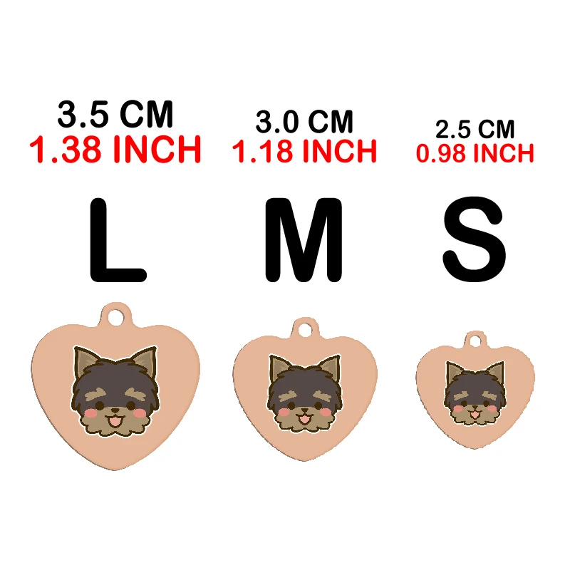 Linda etiqueta con nombre de perro con pegatinas para mascotas, patrón personalizado, placa de identificación, dirección, teléfono para perros pequeños y medianos - imagen 2