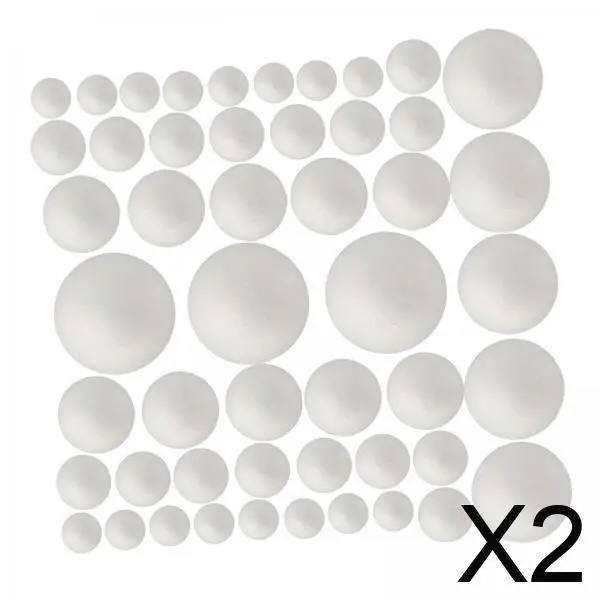 2xCraft Foam Balls School Project Arts Modeling Christmas Household DIY Crafts 50pcs
