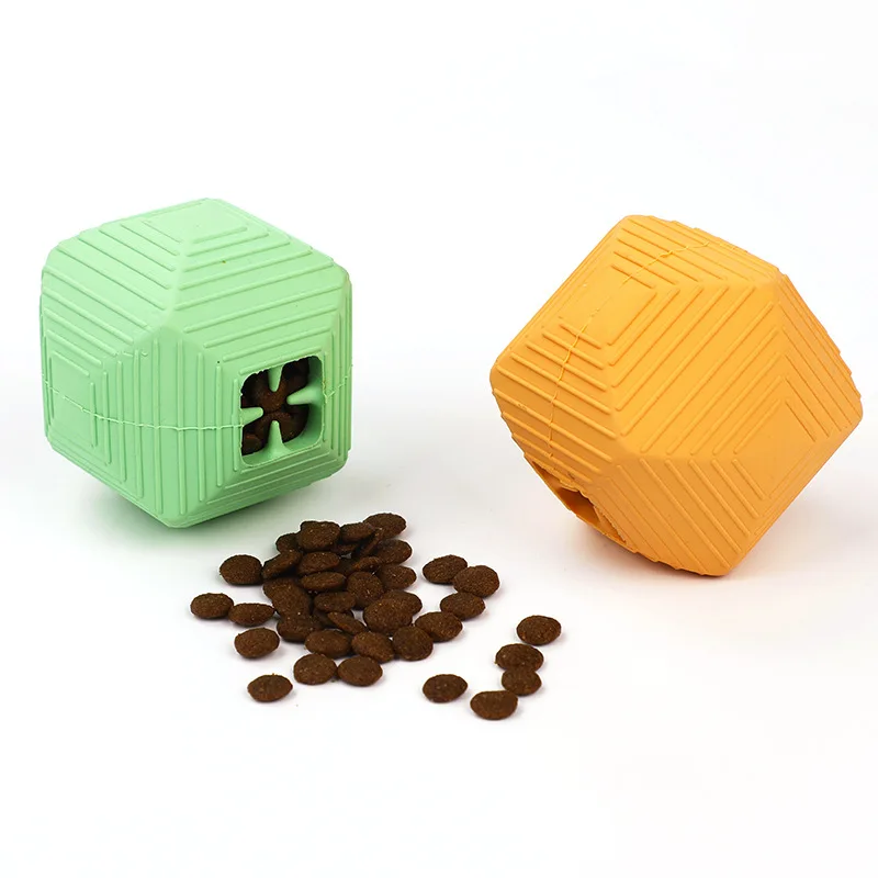 Juguetes de goma para masticar para perros, bolas de comida resistentes a mordeduras, juguetes interactivos para limpieza de dientes, accesorios para perros