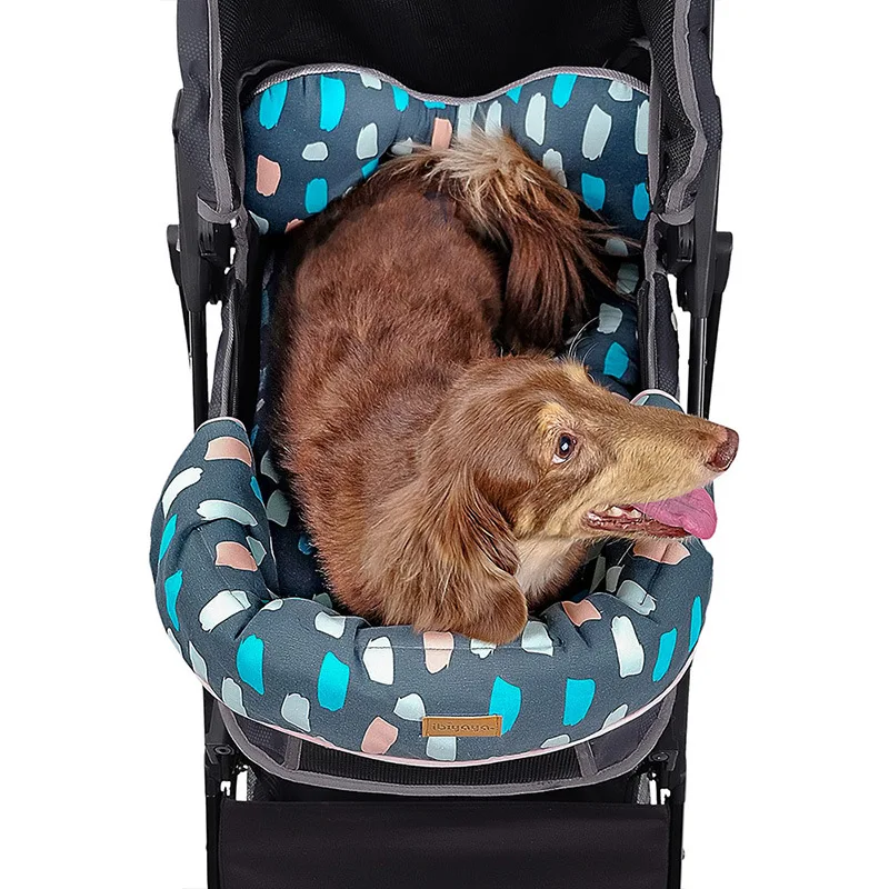 Alfombrillas de toalla antisuciedad para carrito de mascotas, accesorios de algodón puro, juego de tres piezas para carritos de perros y gatos, productos para mascotas - imagen 2