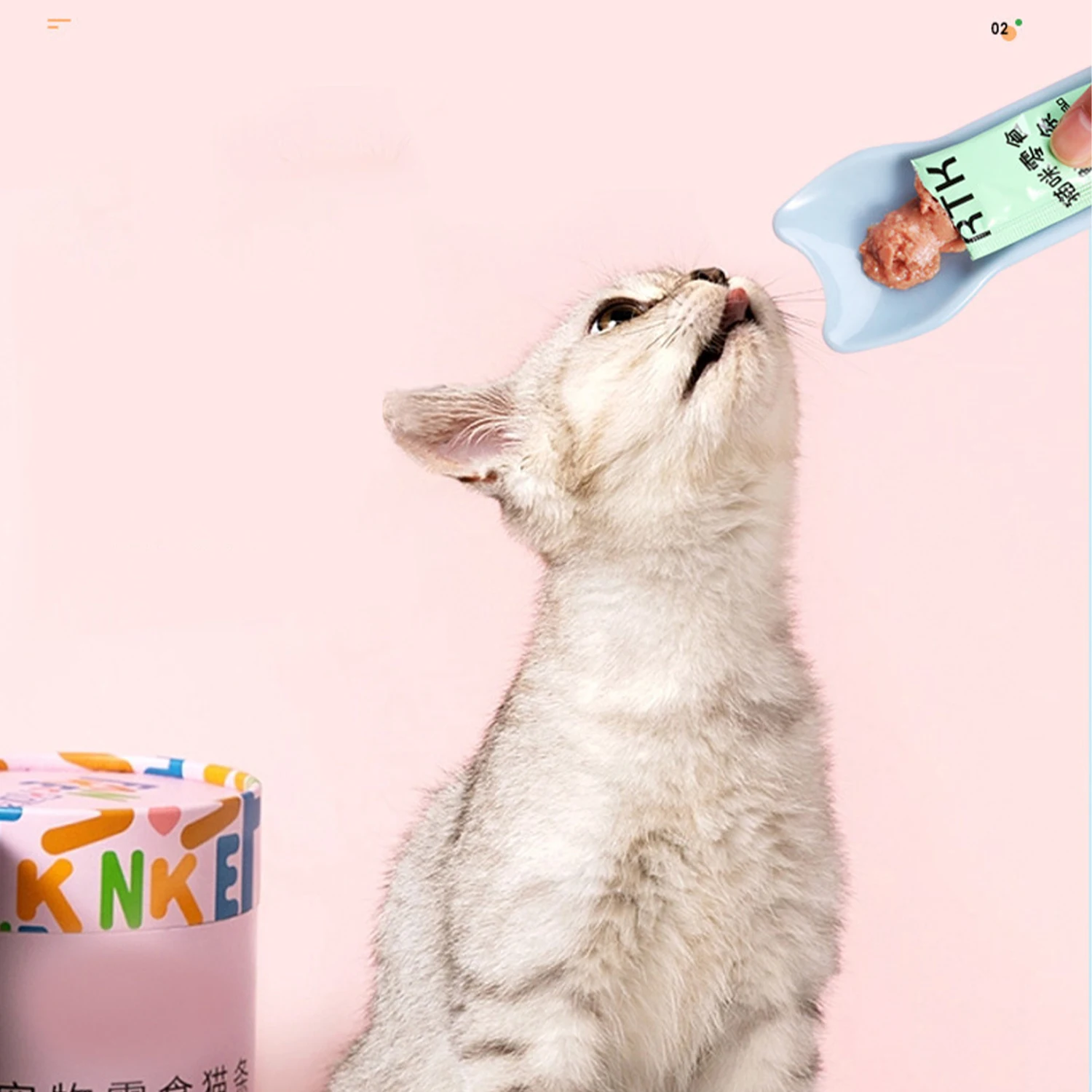 Cuchara exprimible para gatos, comedero para lamer, golosinas húmedas, snacks líquidos, comedero para mascotas, suministros para mascotas, 1 unidad - imagen 5