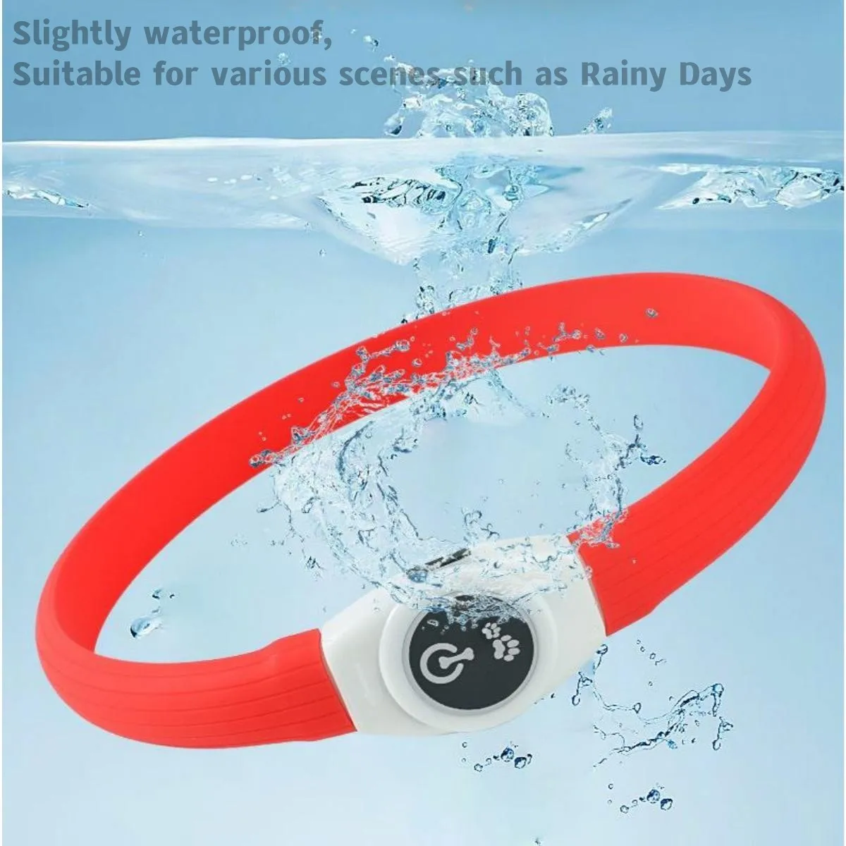 Nuevo Collar luminoso Led para perro, PVC, resistente al agua, para perros grandes, medianos y pequeños, luz Usb, accesorios brillantes de seguridad nocturna para mascotas - imagen 4