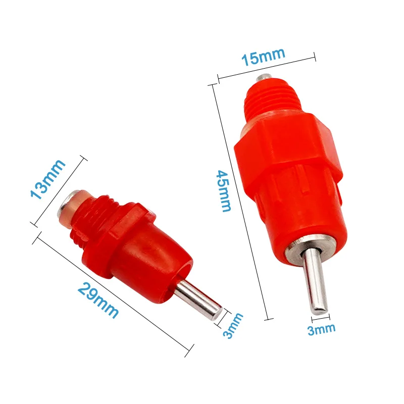 10/15/20/50 Uds bebederos para pollos bebederos de pezones codorniz bebedero para palomas tetina automática tipo resorte de agua suministros para aves de corral - imagen 4