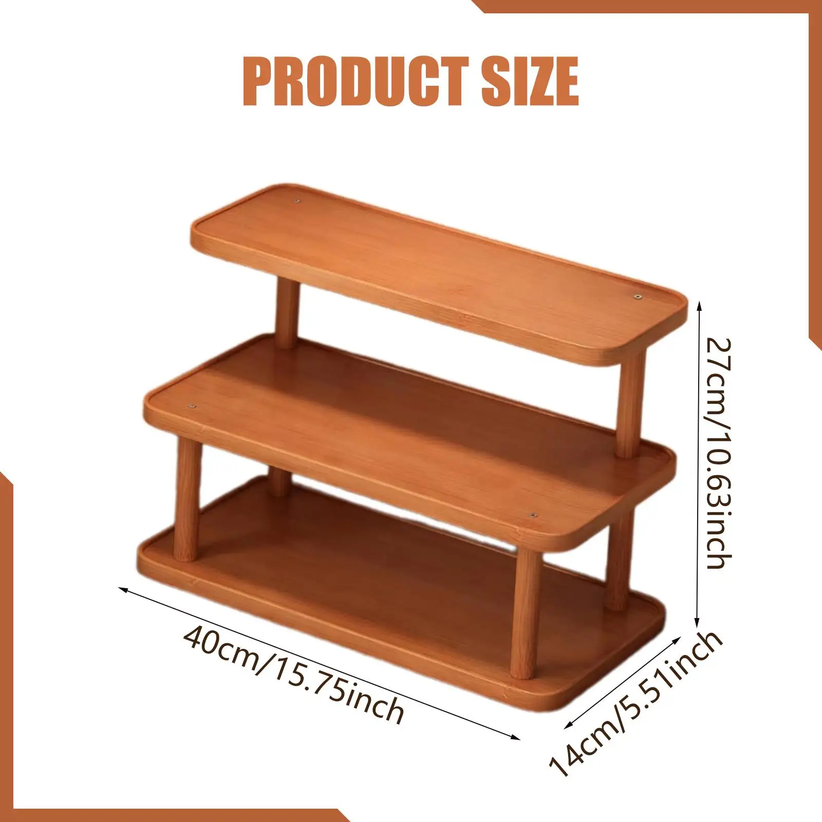 Soporte de exhibición de elevadores, soporte de Perfume escalonado, soporte de almacenamiento portátil de 3 niveles, portavasos Simple para figuras, encimera, dormitorio