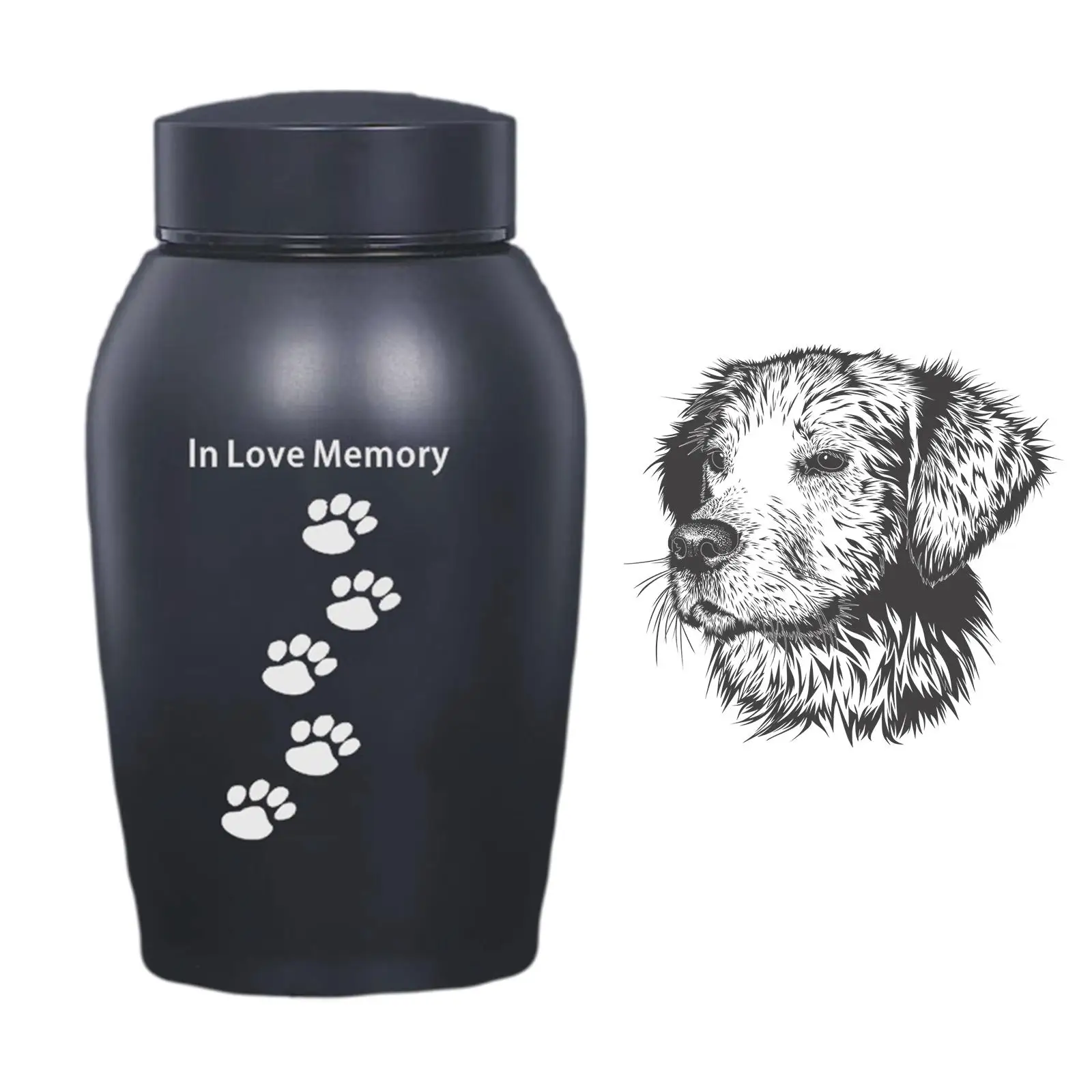 Pet Ashes Urn Burial Retain Memories Souvenir Casket Supplies Kit Stainless Steel Durable Storage Cremation Memorial Urn