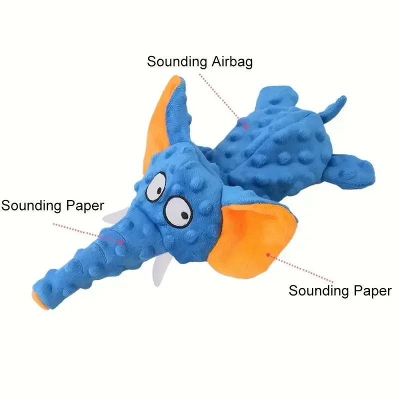 Juguetes para perros, juguete de peluche con chirrido para perros, suministros aptos para todos los cachorros, juguete con sonido para mascotas, divertido y duradero, Molar, juguete bonito, suministros para mascotas - imagen 4