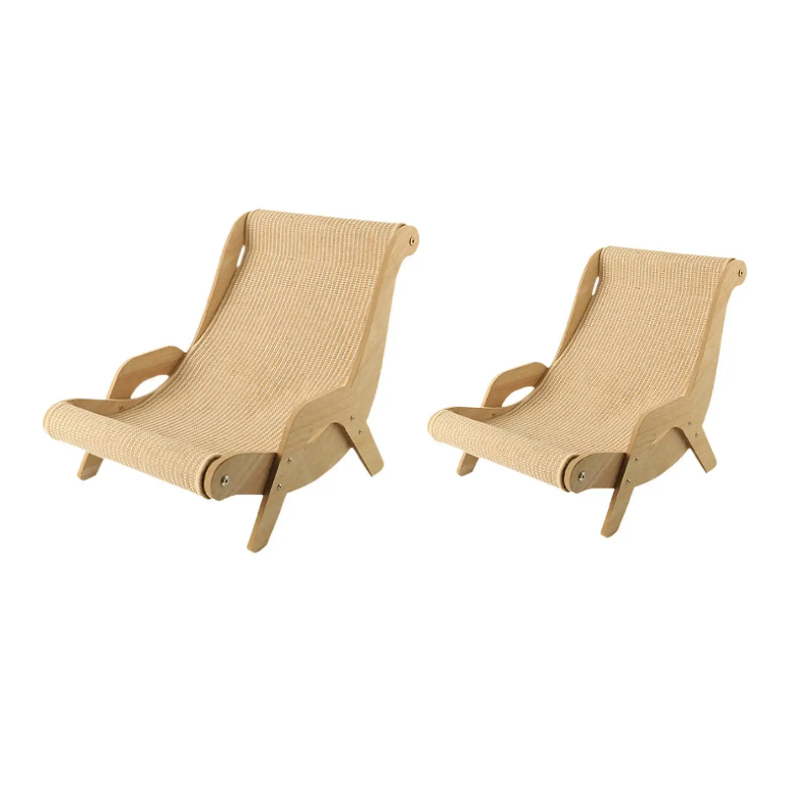 Cat Lounge Chair Cat Lounger Pet Cot, Portable Cats Elevated Bed, Cat Scratch Chair for Indoor Cats, Bunny