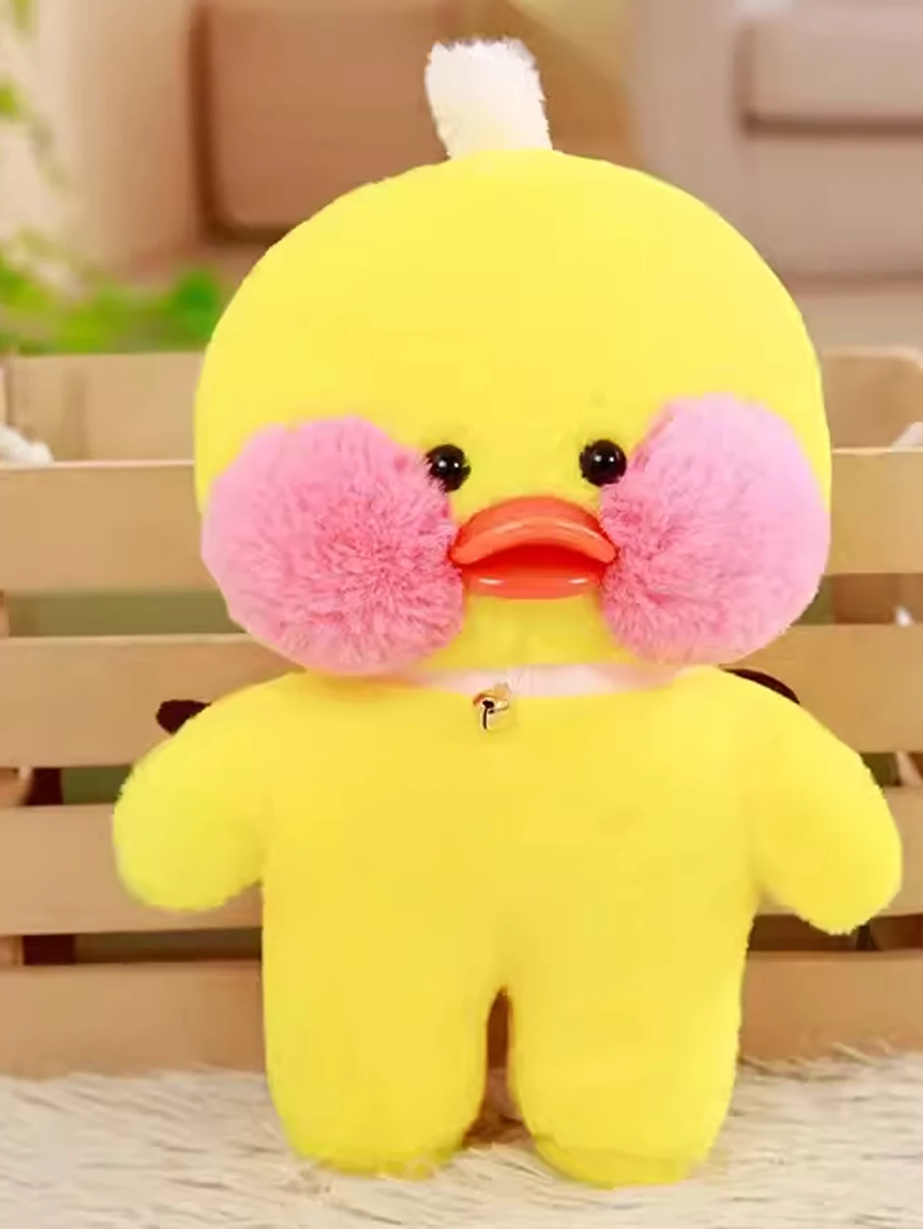 Juguete de peluche pato con campana para cachorros - juego interactivo - imagen 4
