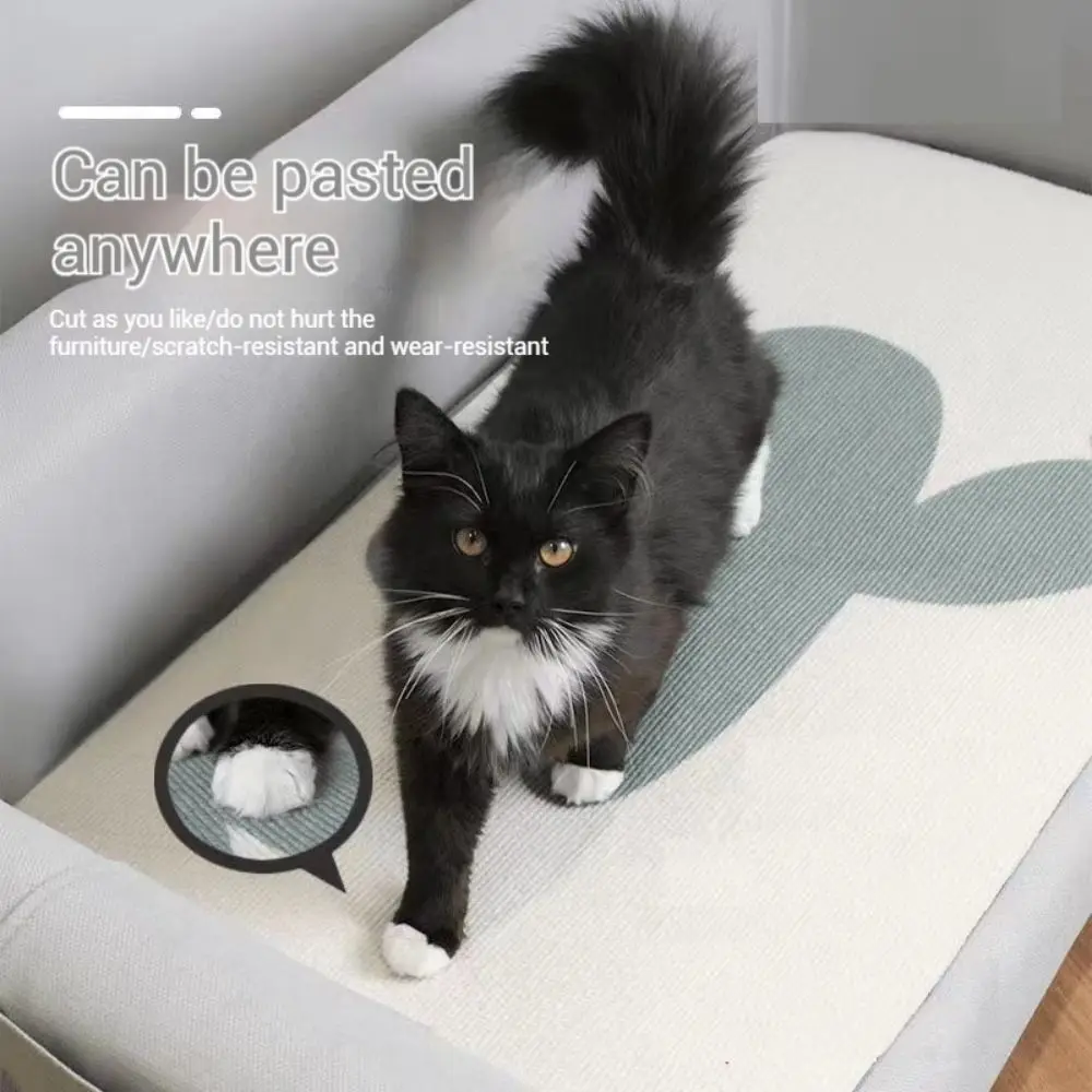 Pared antiarañazos para gatos, sofá DIY, tablero para rascar gatos, patas de protección para sofá, alfombra autoadhesiva recortable, tablero para rascar gatos - imagen 3