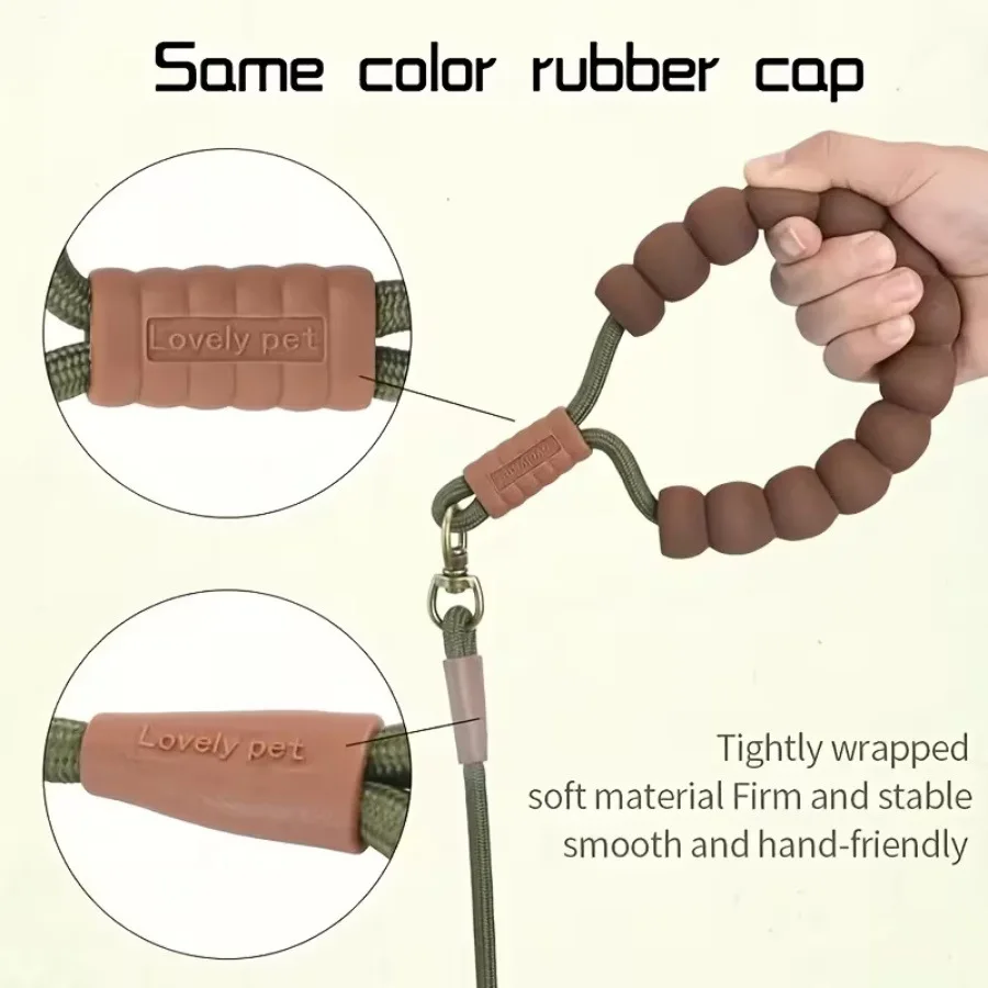 Correa para perros de nylon resistente con mango acolchado - imagen 5